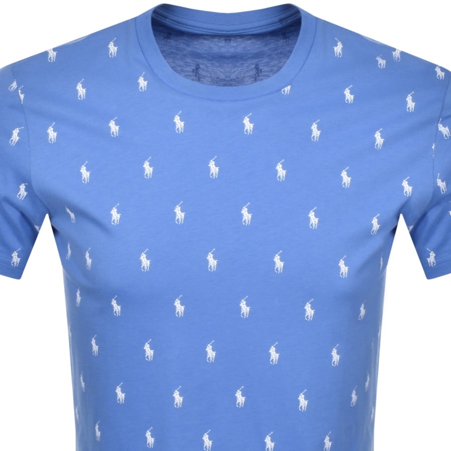 Alternative Image for ProductRalph Lauren Crew Neck Logo T Shirt Blue2